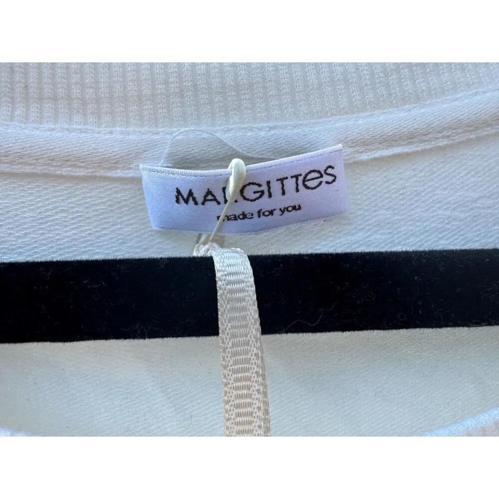 NWT Margittes Womens Blouse Long Sleeve w/ Butterfly Sides Made in Germany